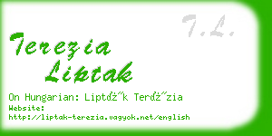 terezia liptak business card